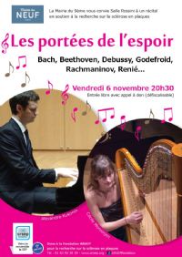 Récital classique piano et harpe. Le vendredi 6 novembre 2015 à Paris09. Paris.  20H30
